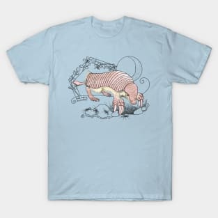 A Pink Fairy Armadillo under the moon T-Shirt